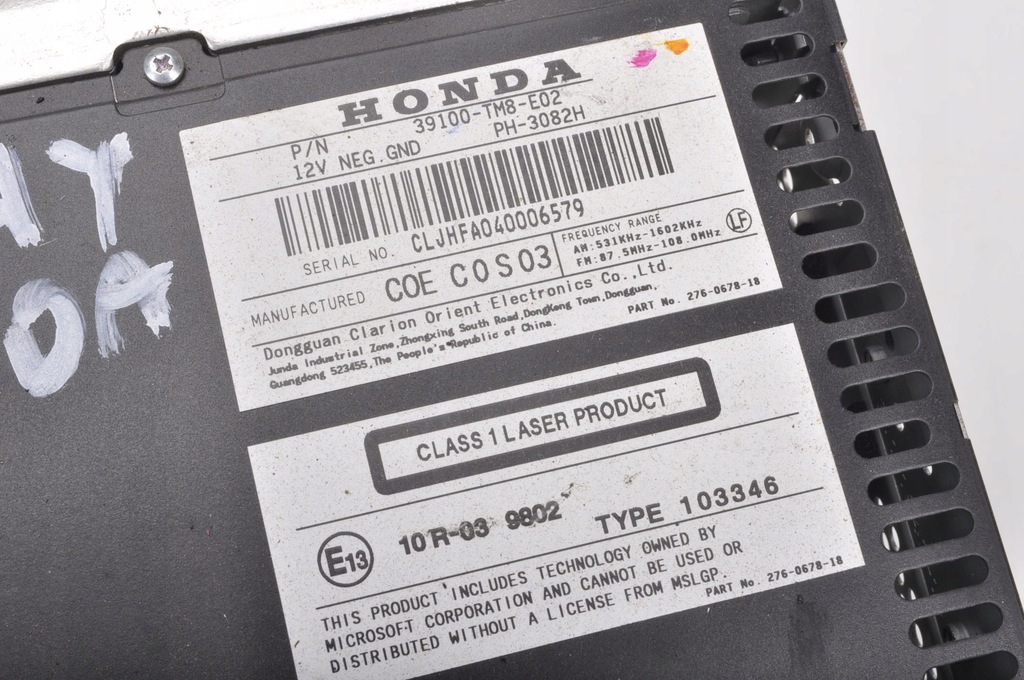 фото №5, Honda insight радіо 39100-tm8-e02