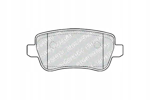 фото №1, Delphi комплект тормозных колодок ham. задняя fiat croma 1.8-2.4