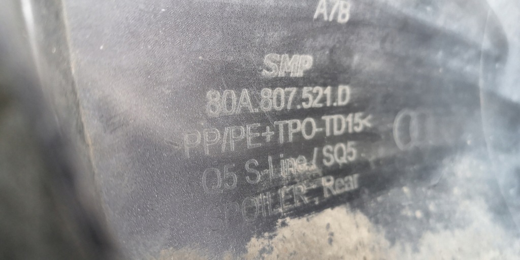 Бампер задний задний  audi q5 ii 80a s-line 80a807521d 2017-20 с Разборки