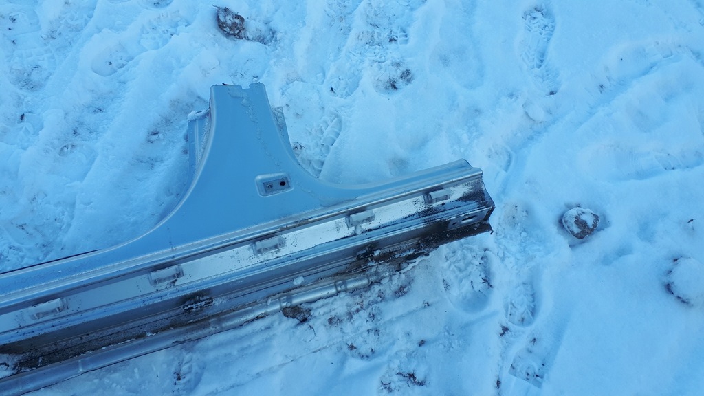 фото №4, A6 c7 4g поріг обшивка поріг блок двигуна лівий lx7w