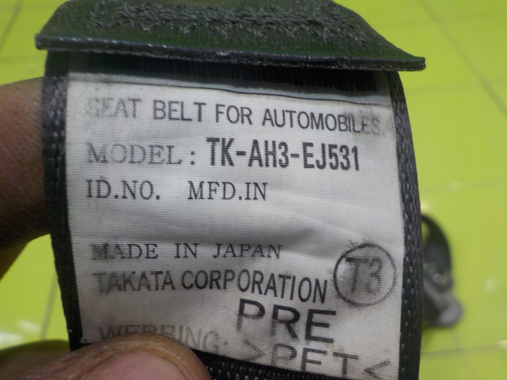 фото №5, Honda insight 09r hb 5d pas безопасности левый перед tk-ah3-ej531