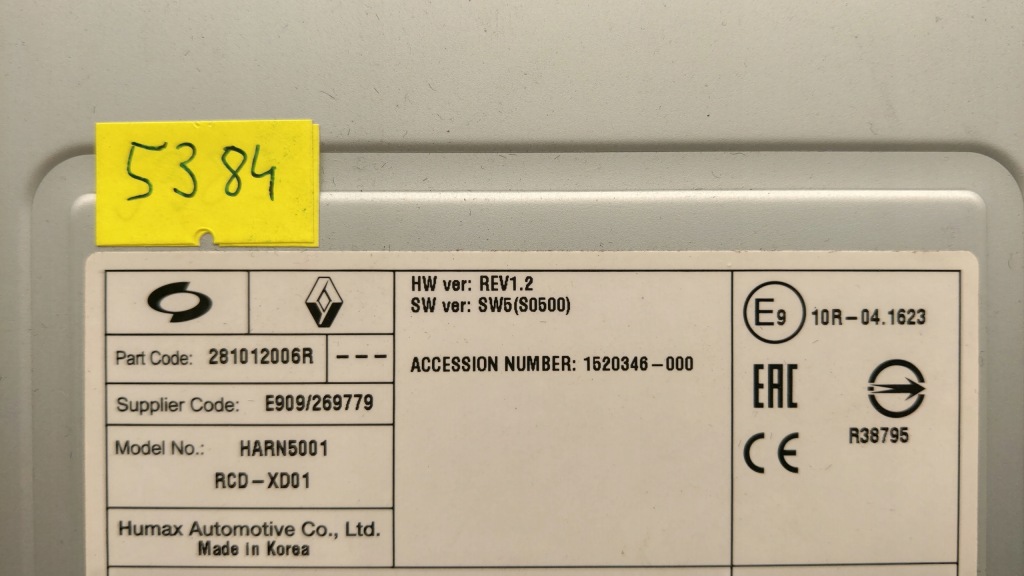 фото №3, Чейнджер дисків cd 281012006r renault talisman