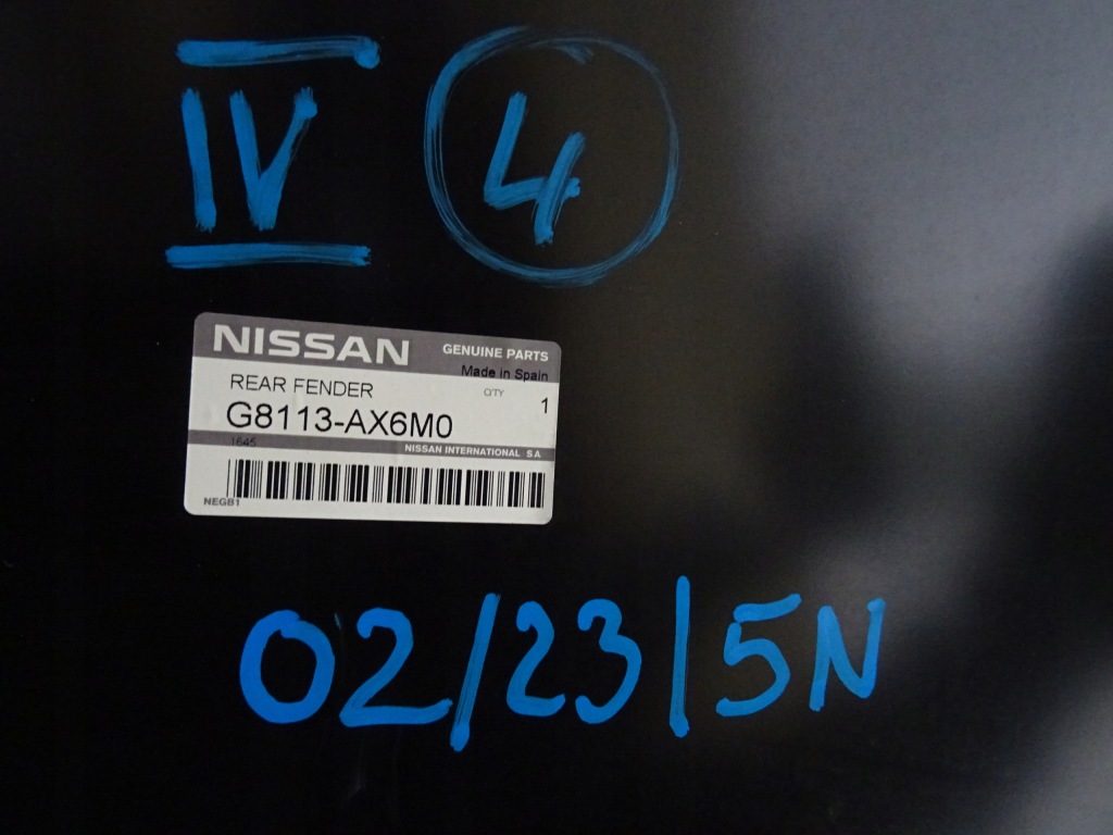 фото №13, Nissan micra k12 крила лівий задня новий оригінал g8113-ax6m0