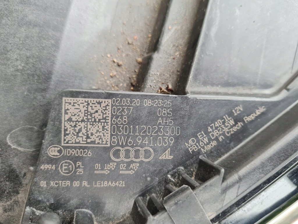 фото №14, Audi a5 s5 rs5 8w6 f5 lift лампы перед full led matrix 8w6941039 8w6941040