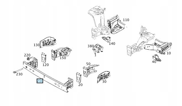 фото №1, Балка бампера передний smart forfour w453
