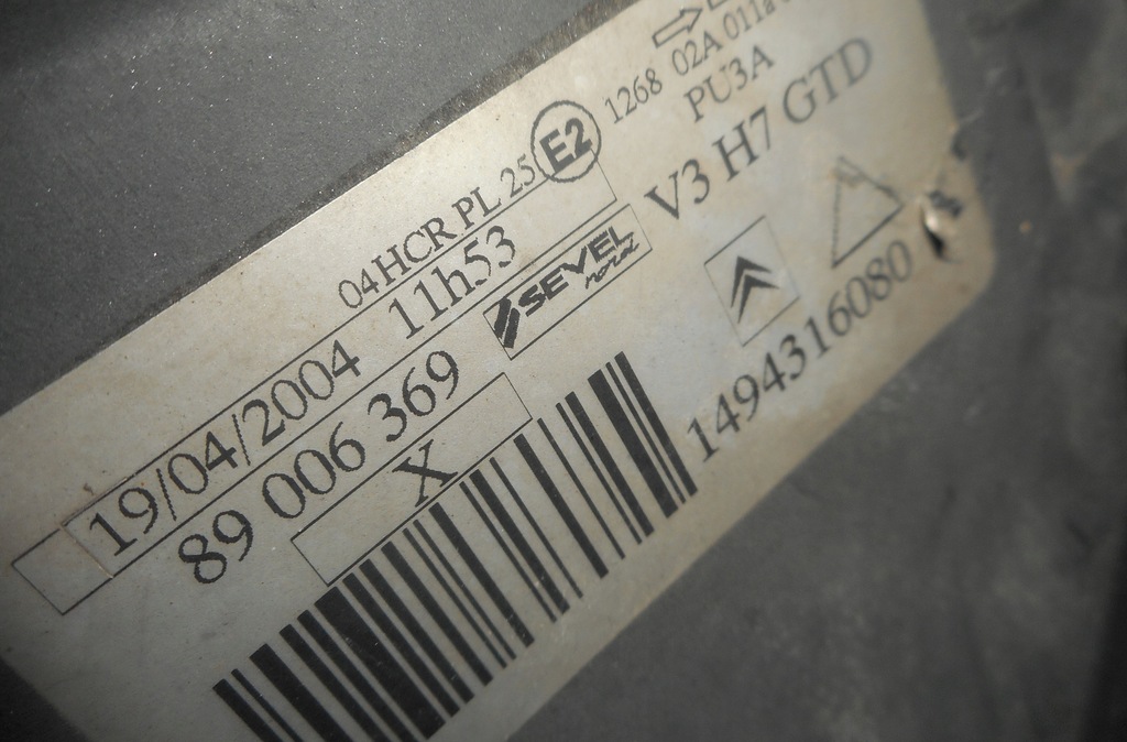 фото №8, Citroen c8 лампа левая передняя перед 1494316080