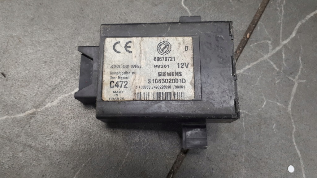 фото №1, S108302001d модуль блок керування alfa romeo 156