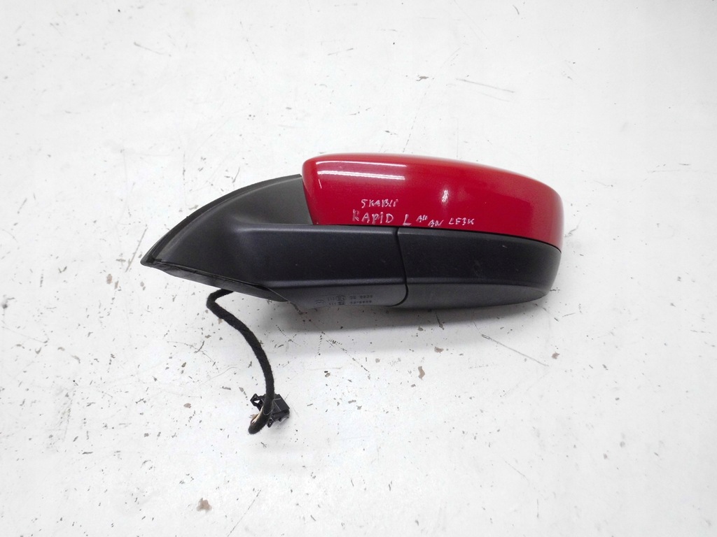 фото №1, Дзеркало skoda rapid 5ja ліва 5 кабелі lf3k оригінал