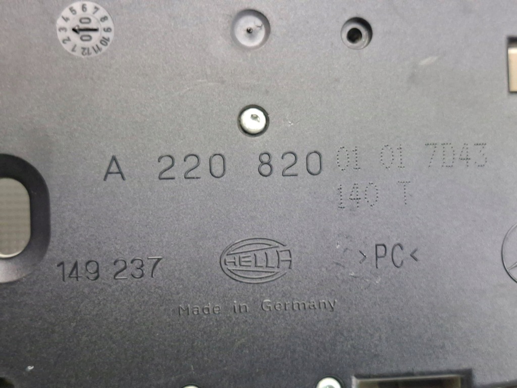 Лампа стельова mercedes-benz s w220 a2208200101 Оригінал