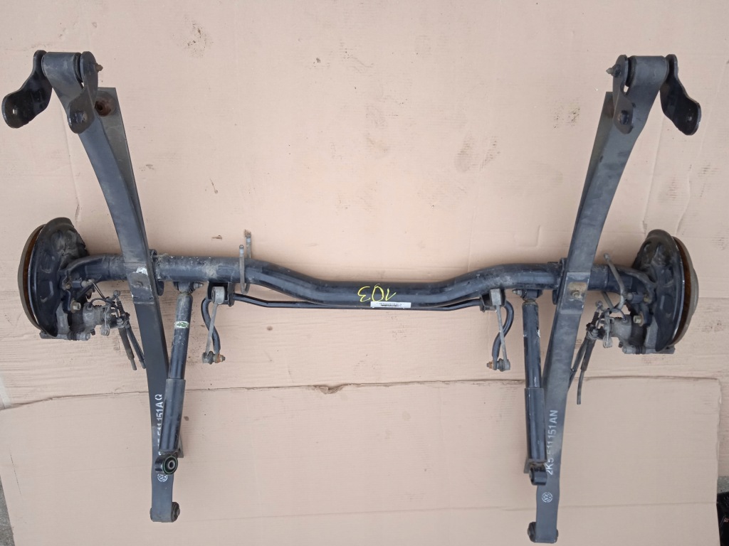 фото №1, Vw caddy 4 iv подвеска балка oś задняя 2k5500051bs