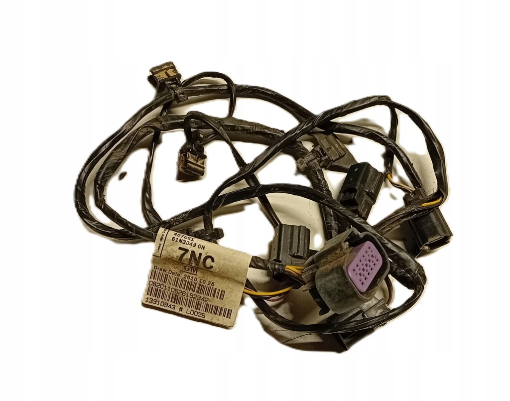 фото №1, Opel-części astra j жгут электропроводка бампера задняя pdc kombi 13310943 7nc