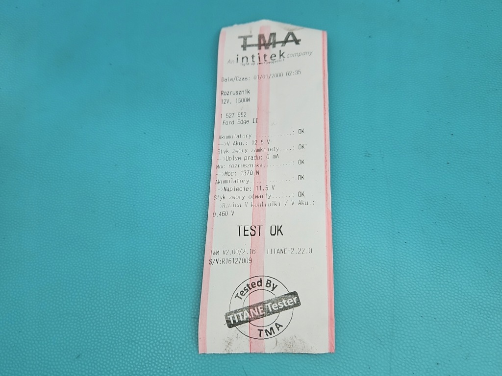 фото №6, Test стартер ford edge ii 2.0 ecoboost fj5t-11000-aa m000tc0371zc