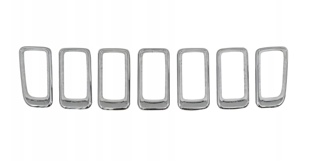 фото №3, Решітка радіатора рамки ободки кільця хромовані решітка jeep compass 2011-2017