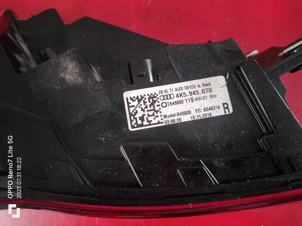 фото №6, Audi a6 4k 4k0 4k5 c8 лампа правый задняя 4k5945070