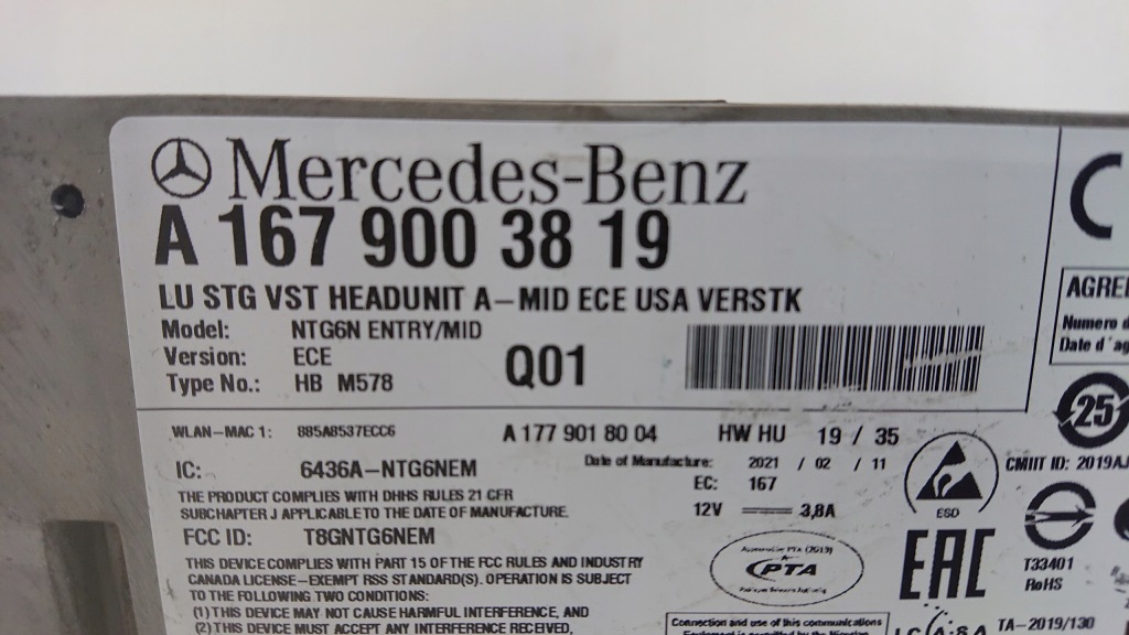 фото №5, Mercedes gle 167 ntg6n радіо навігація мультимедіа