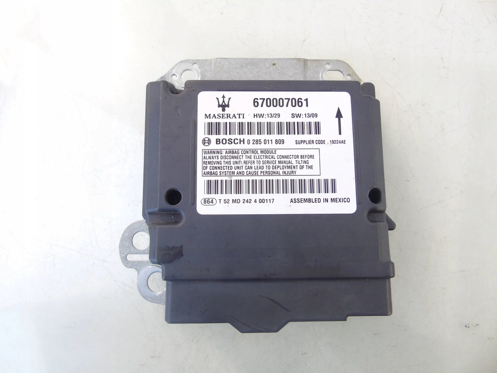 фото №1, Модуль датчик подушка безопасности maserati ghibli 670007061