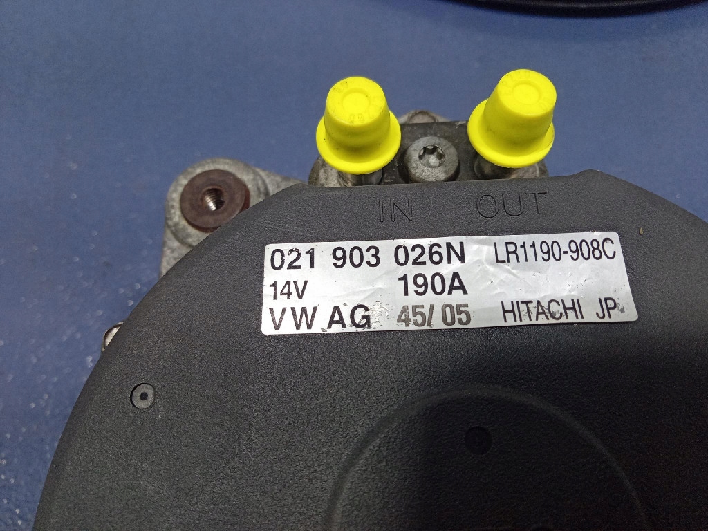 фото №5, Vw phaeton 3d 3.2 vr6 генератор 190a 021903026n