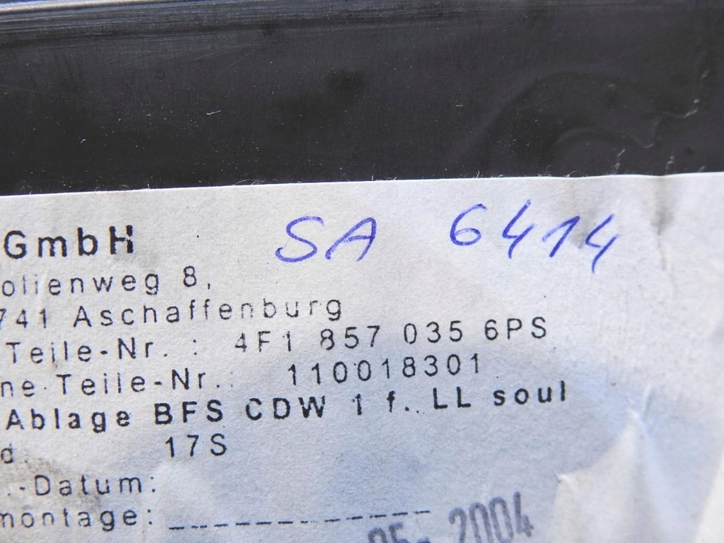 фото №7, Бардачок audi a6 c6 4f1857035