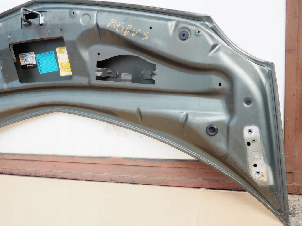 фото №7, Renault modus капот крышка двигателя лак tec67 ładna cała