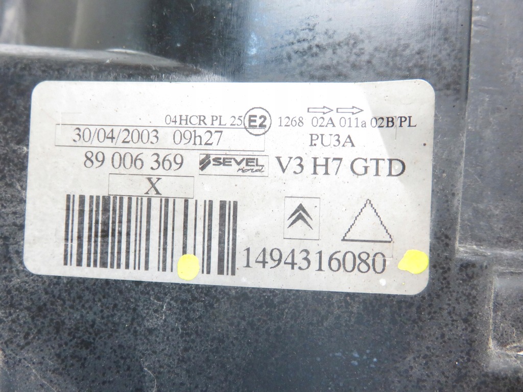 фото №6, Лампа ліва передня citroen c8 1494316080