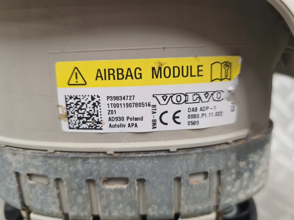 фото №7, Подушка подушка безпеки водія volvo s90 v90 39834727 оригінал