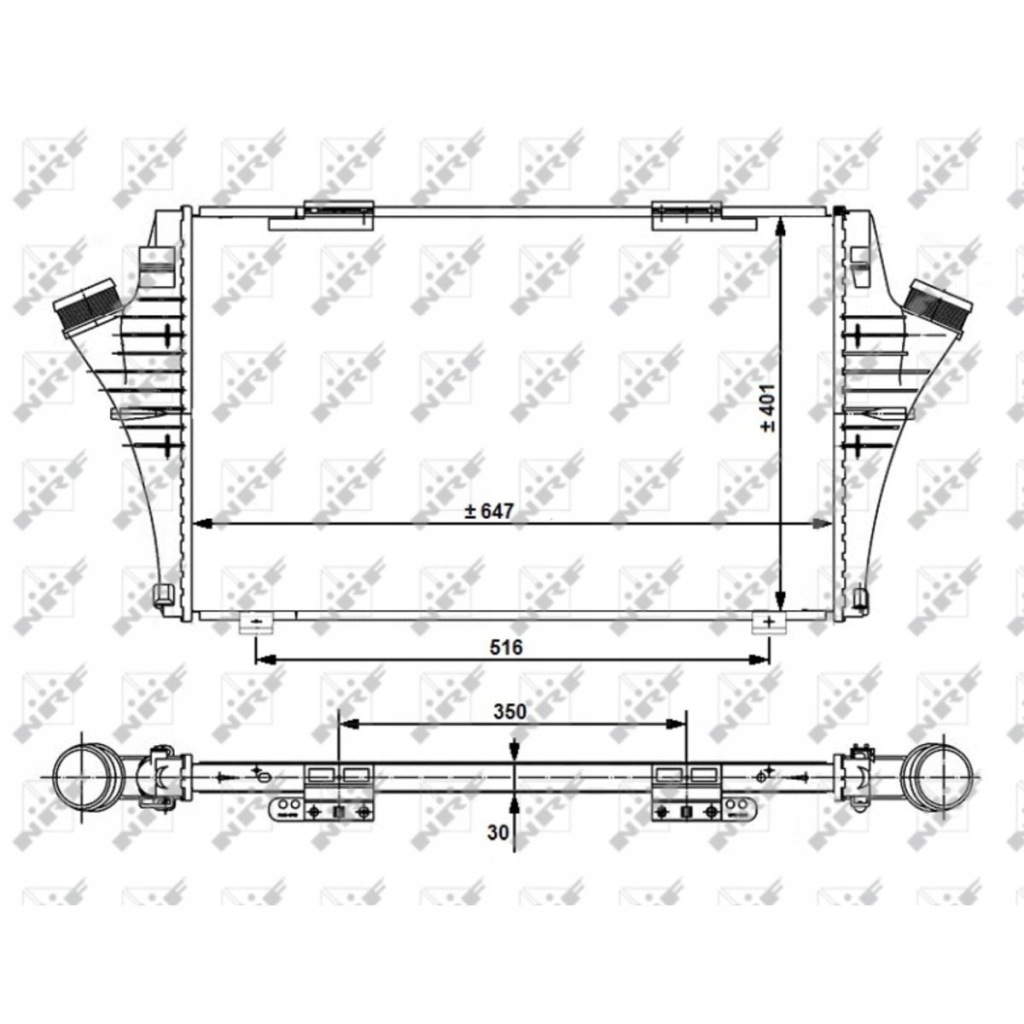 Інтеркулер opel vectra 08/2005 30480 nrf Оригінал