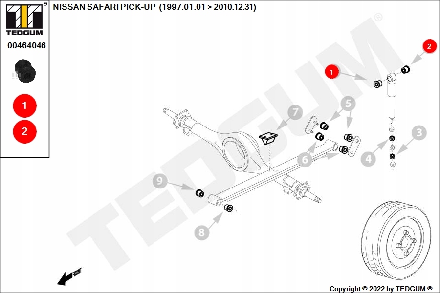 фото №12, Tedgum 00464046 втулка амортизатора