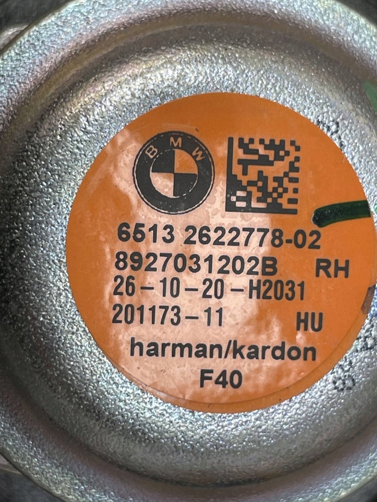 фото №8, Bmw оригинальный номер 2622778 9362561 1' f40 динамик harman kardon правый