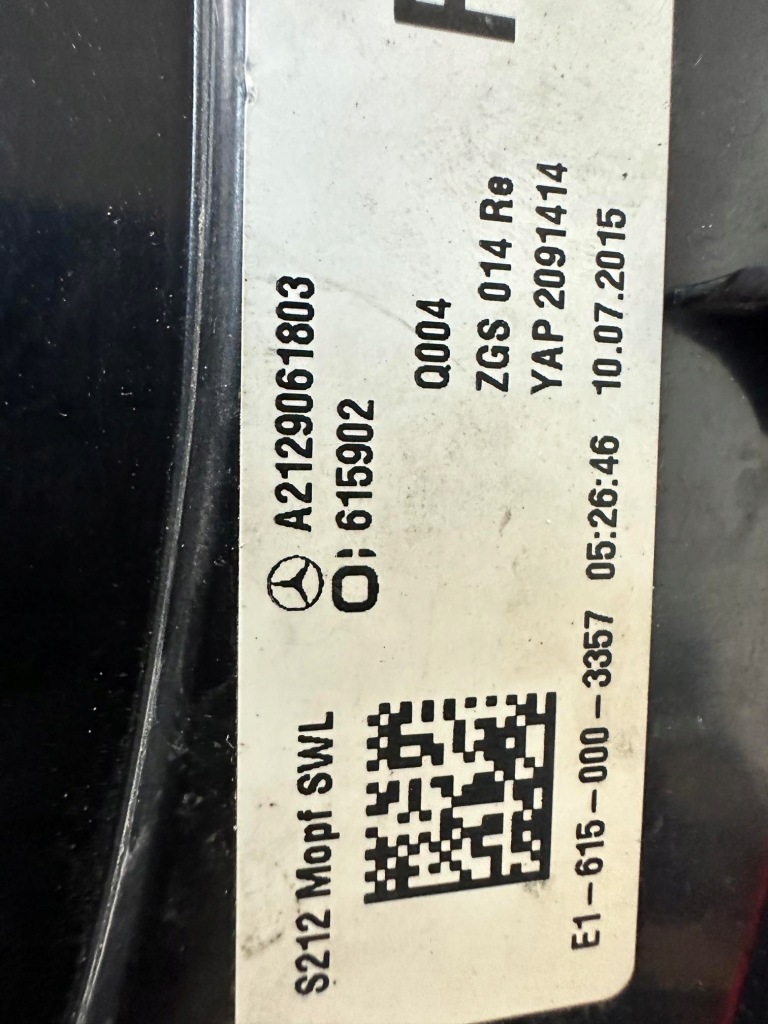 Фара задний задняя правый  mercedes e-klasa w212 рестайлинг  fl универсал led a2129061803 Недорого