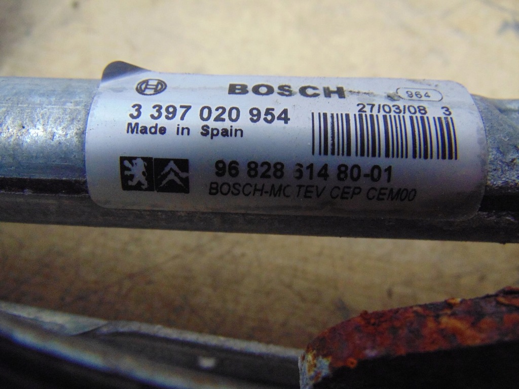 фото №13, Механізм двигун двірник citroen berlingo iii