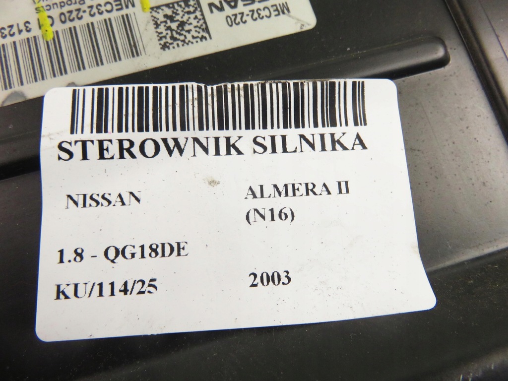 фото №9, Блок керування nissan almera ii n16 1.8 - qg18de mec32220
