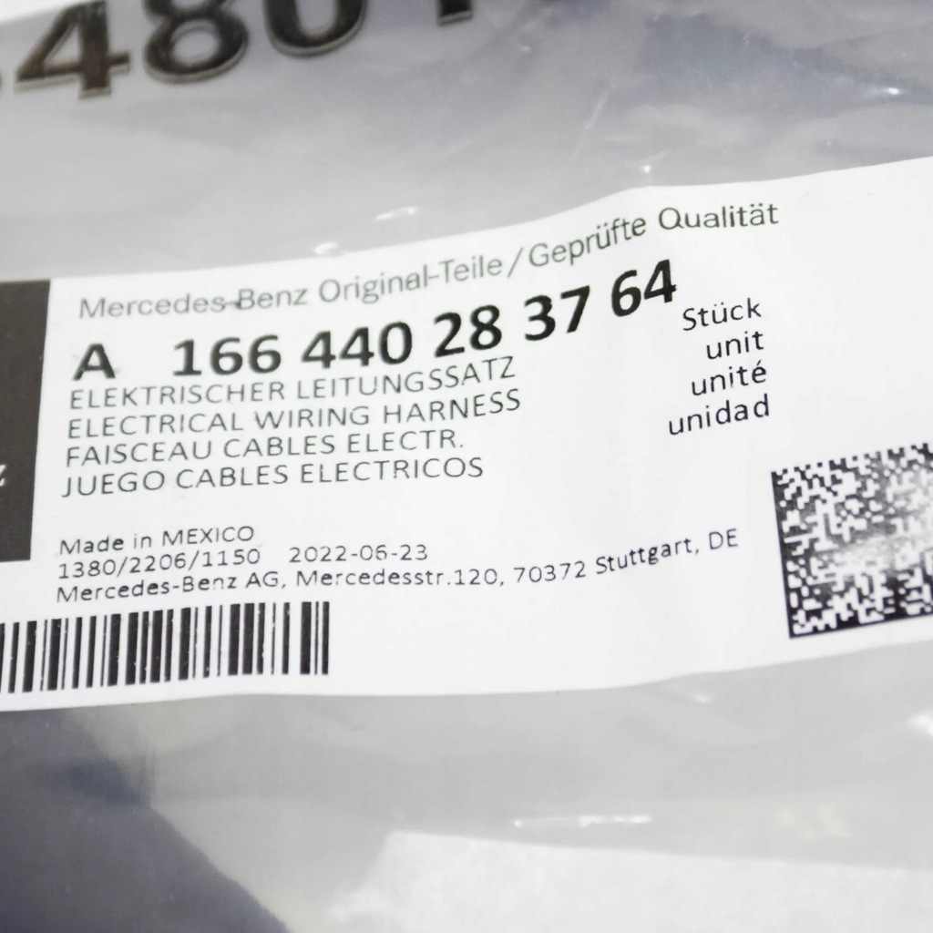 фото №8, Джгут трубопровід заднього бампера mb m w166 a166440283764 оригінальна