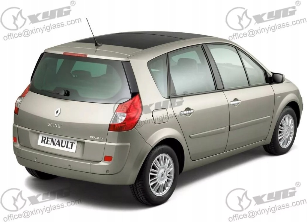 фото №2, Скло задня renault scenic ii 2003- темно-зелений з отвір, стала
