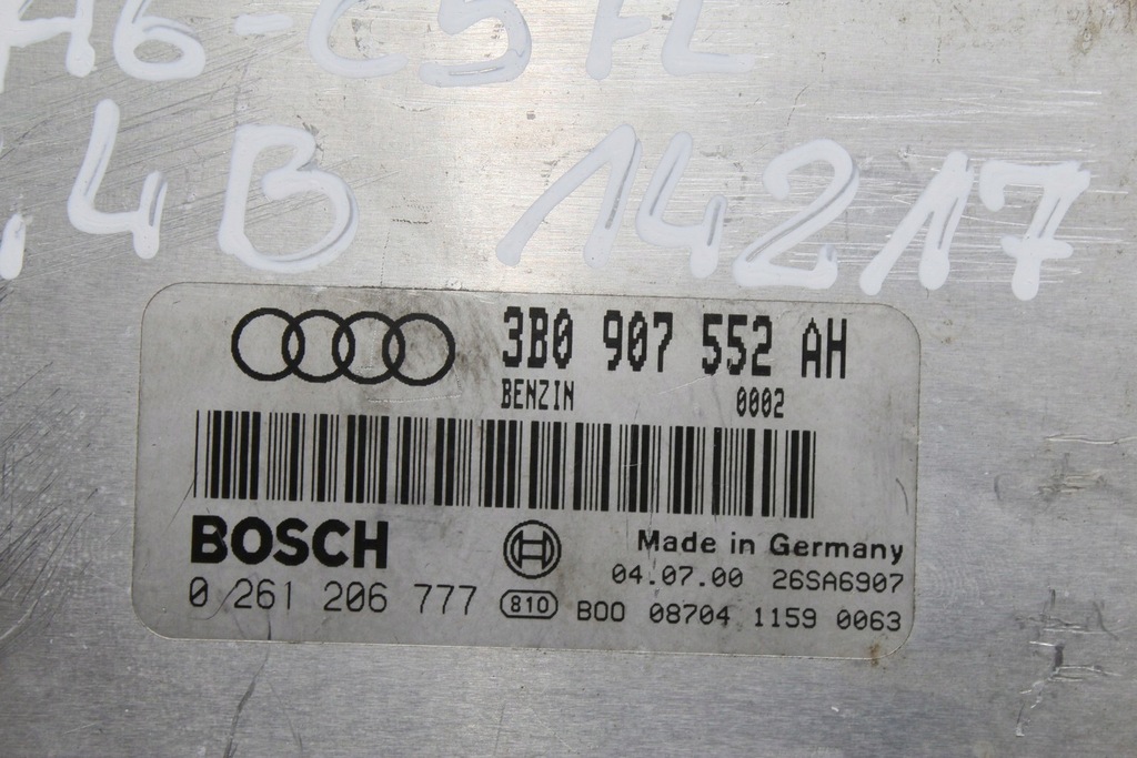 фото №5, Бортовий комп'ютер двигуна audi a6 c5 2.4b 3b0907552ah