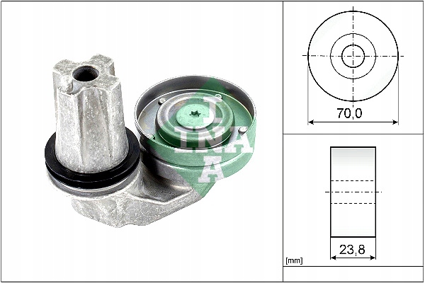 фото №1, Ina 534 0635 10 натягувач ремінь клиновий багаторучейковий