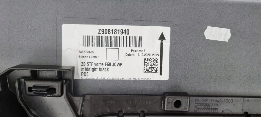 фото №11, Mini countryman jcw f60 2017- бампер передний перед 51117390540