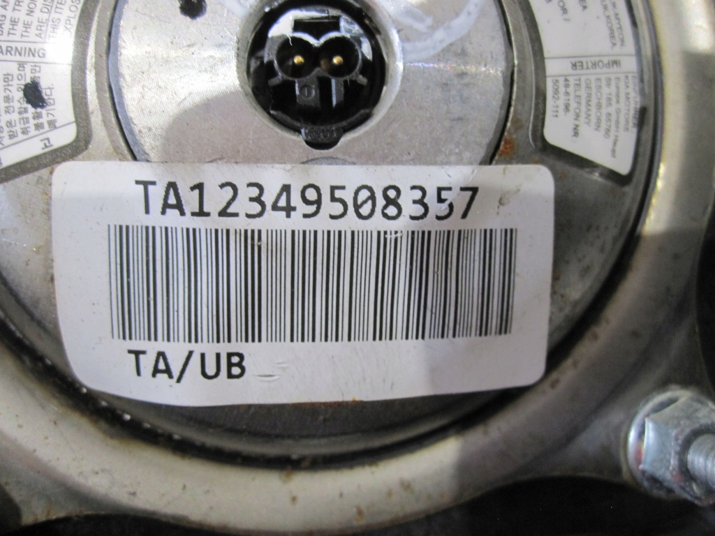 фото №5, Kia picanto ii 13r подушка безопасности подушка водителя 1y569-40010 569001y060eq