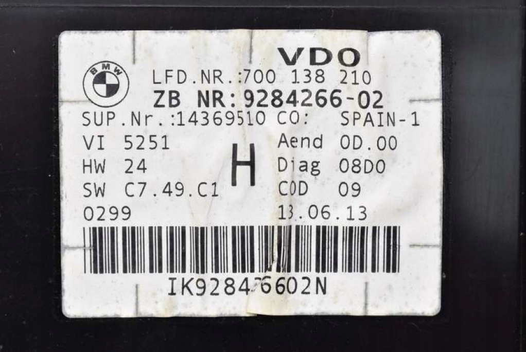 Купить Счетчик приборы автоматическая коробка передач америка 9284266 bmw x1 e84 3.0i 305 km xdrive рестайлинг  12-15