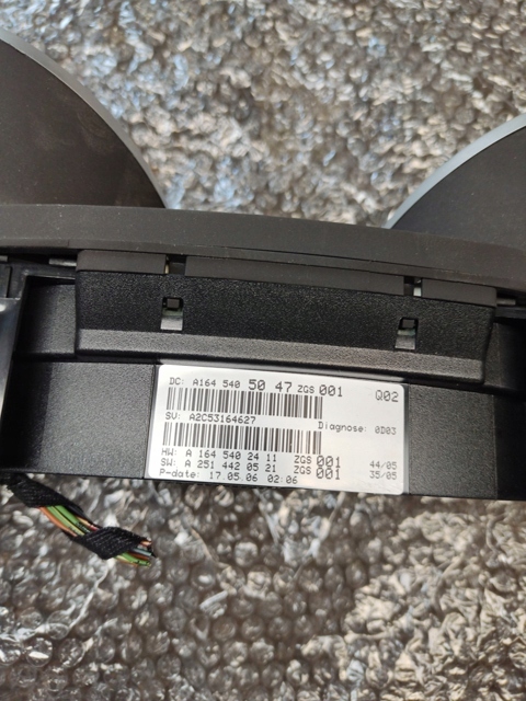 фото №5, Лічильник приладова панель mercedes x164 gl 3.0v6 cdi anglik