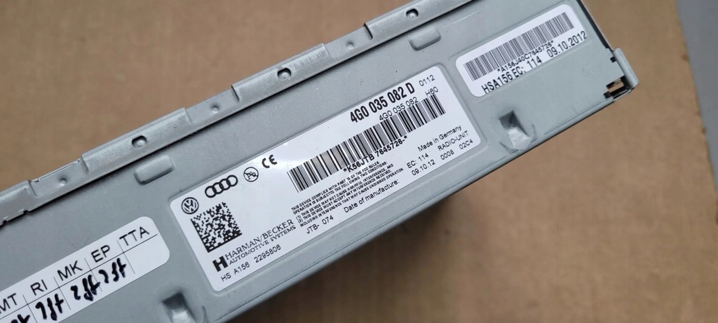 фото №8, S4 b8 lift a4 модуль тюнер радио 4g0035082d a5 s5 q5