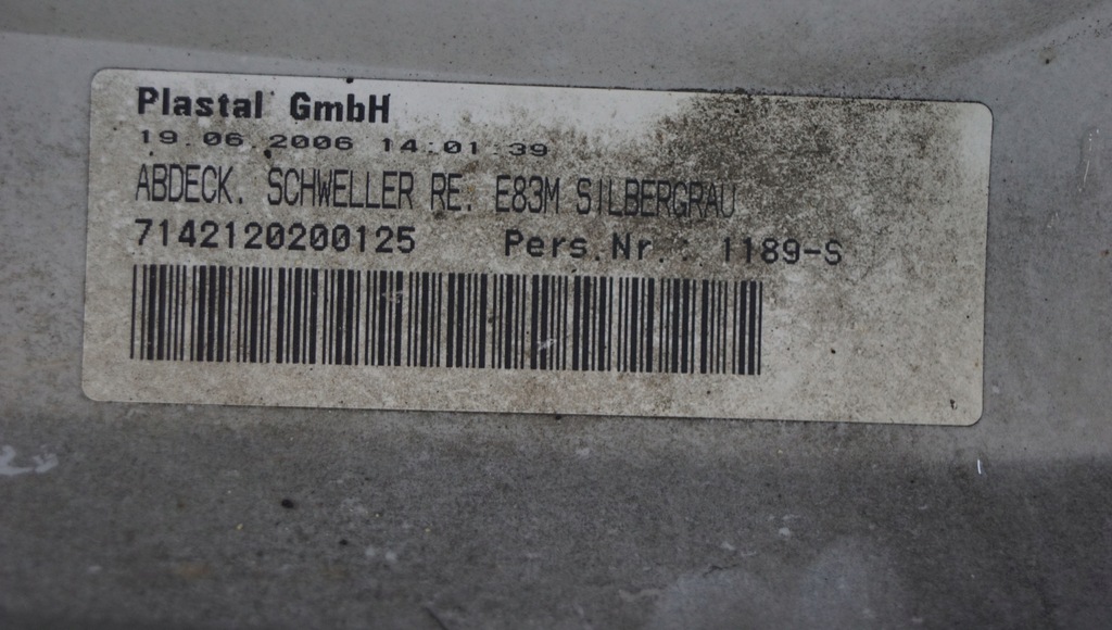 фото №16, Поріг молдинг поріг права bmw x3 e83 m-pakiet