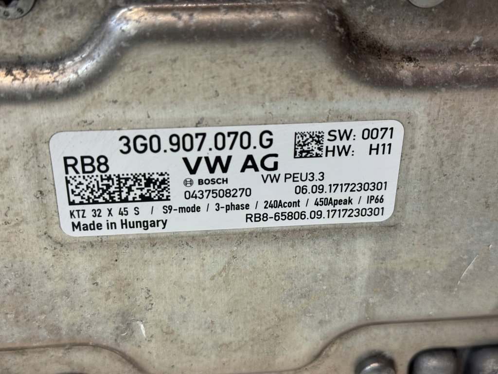 фото №6, Зарядное устройство преобразователь аккумулятора vw passat b8 gte 3g0907070g исправна, легальная