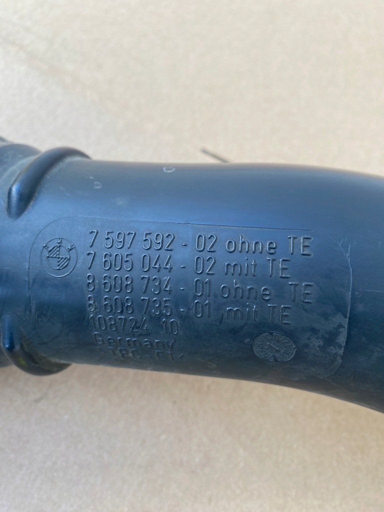 фото №5, Bmw f20 f30 f32 f36 шланг wąż труба інтеркулер 7597592 8608734