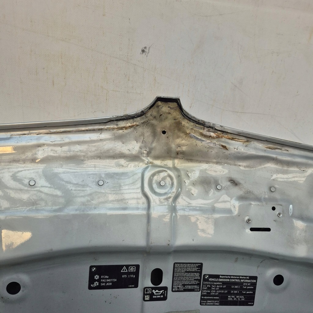 фото №12, Bmw x5 f15 x6 f16 13- капот крышка двигателя