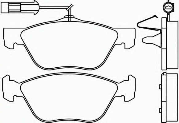 фото №6, Тормозные колодки тормозные перед brembo p 06 106 p06106