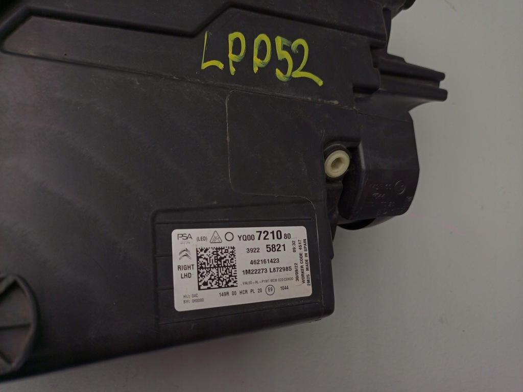 фото №14, Citroen c3 aircross lift 22- лампа передняя правая правый перед yq00721080 ÷