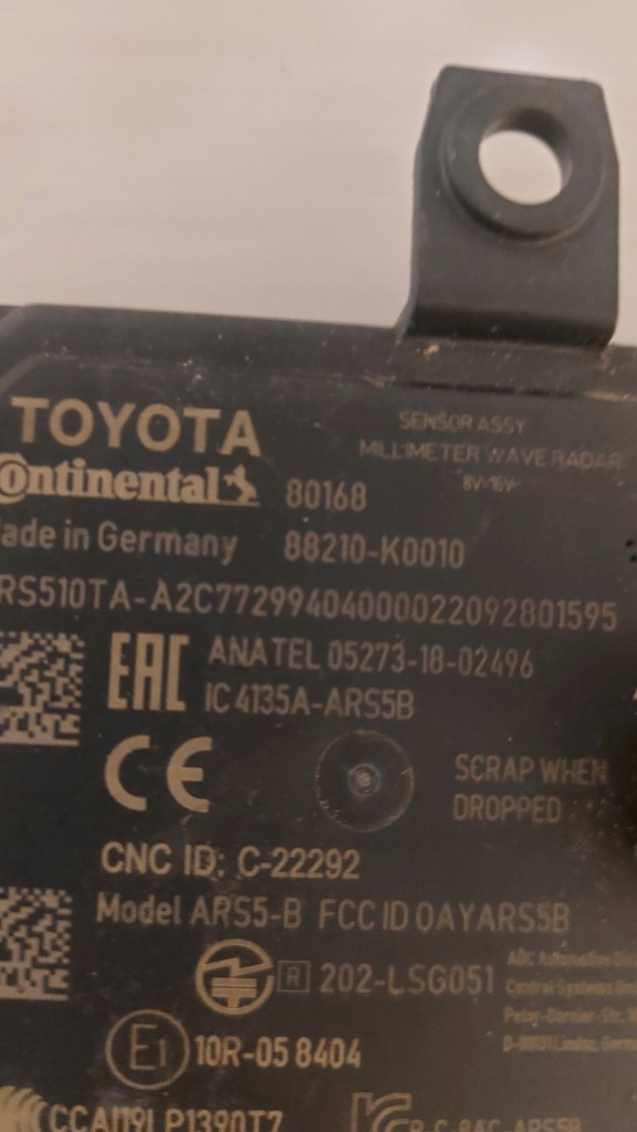 фото №2, Toyota радар 88210-k0010 новый