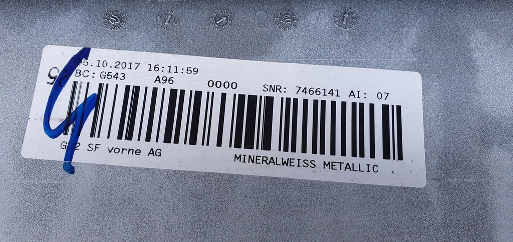 фото №13, Bmw g32 6 gt бампер перед оригинал c107