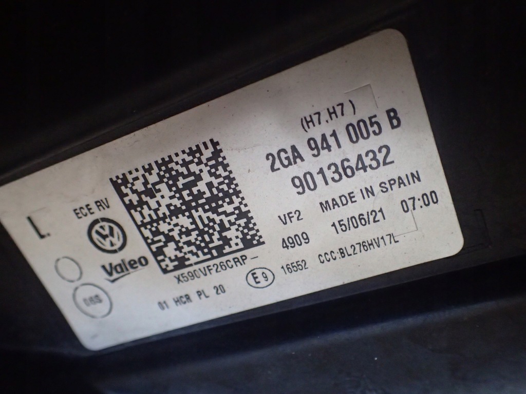 фото №4, Лампа перед левая vw t roc t-roc 2ga941005b