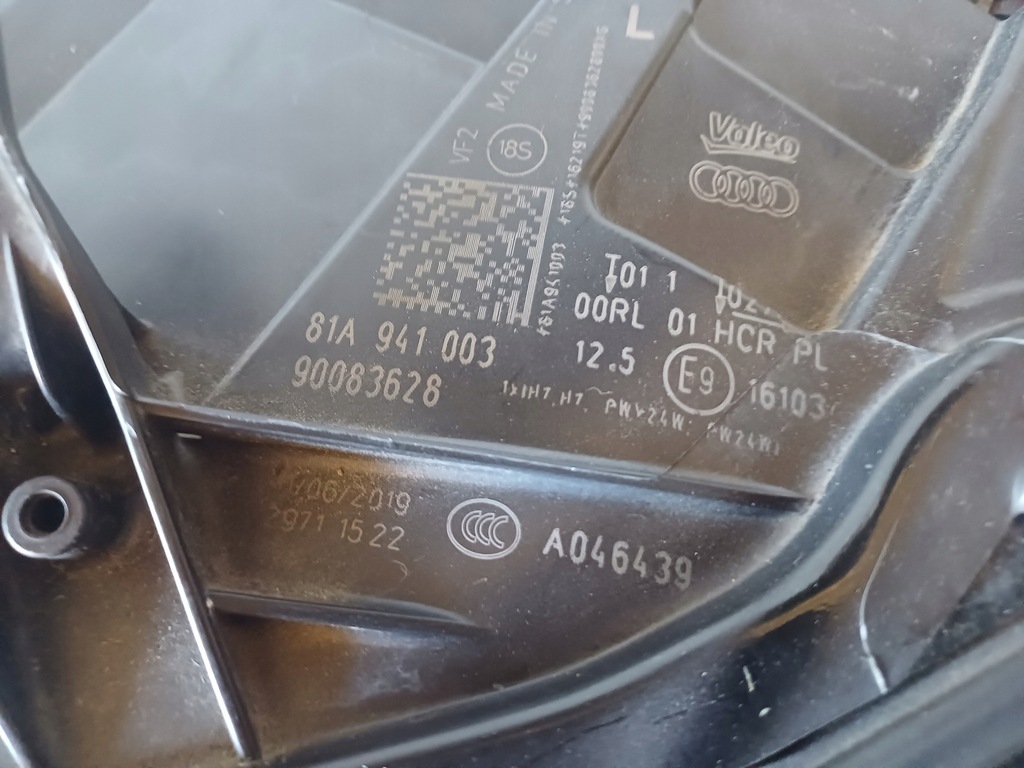 фото №6, Лампа левый перед audi q2 h7 europa